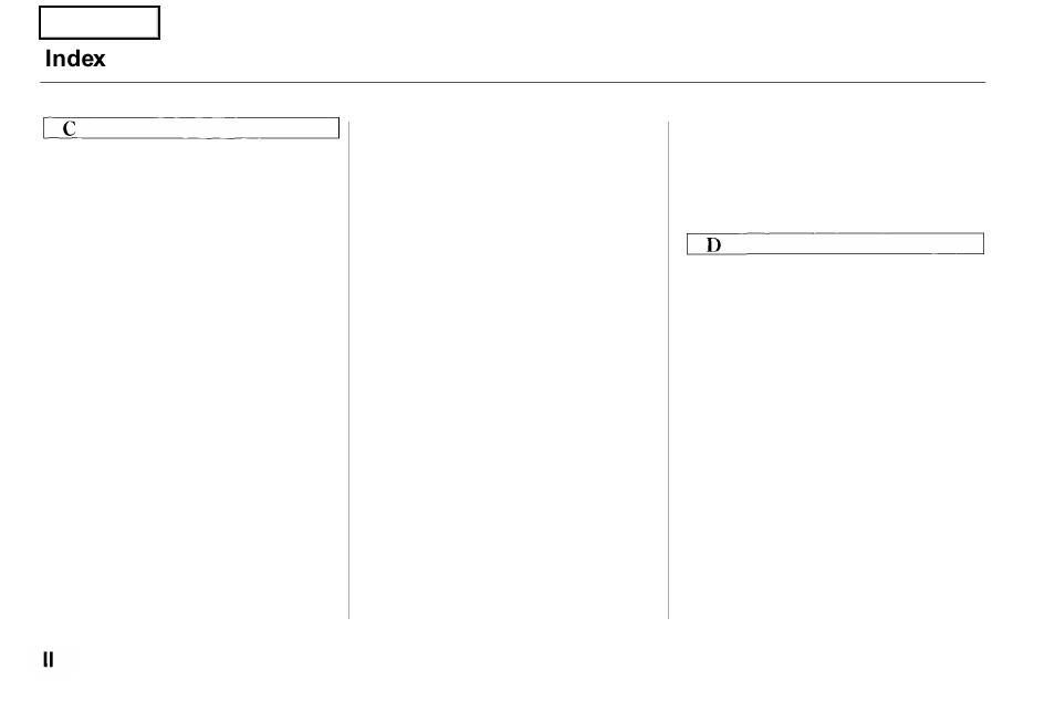 Index | Acura 2001 NSX - Owner's Manual User Manual | Page 297 / 305