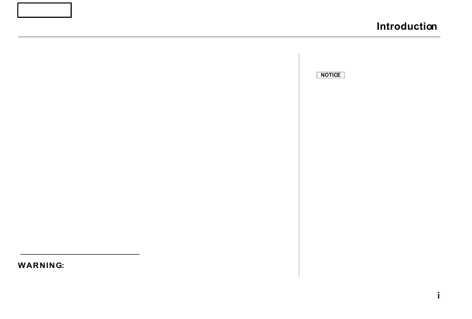 Introduction | Acura 2001 NSX - Owner's Manual User Manual | Page 3 / 305