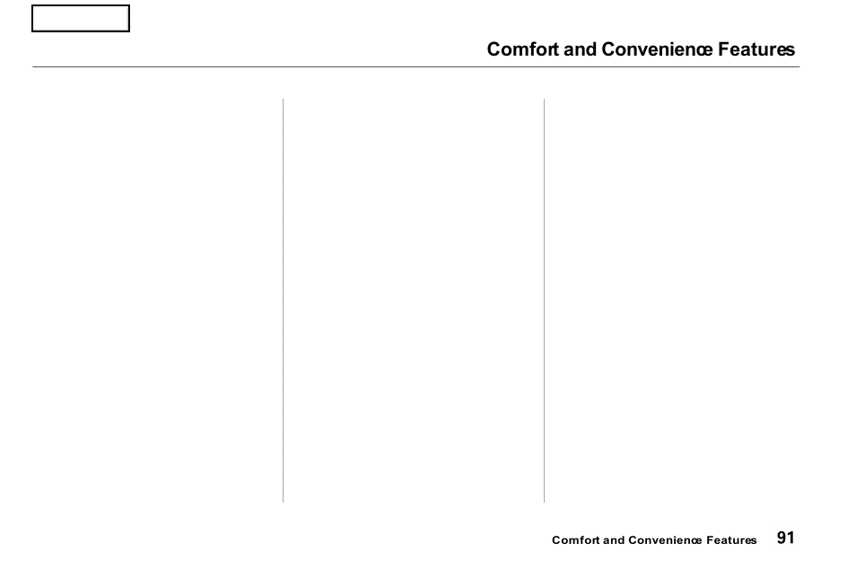 Comfort and convenience features | Acura 2001 NSX - Owner's Manual User Manual | Page 94 / 305