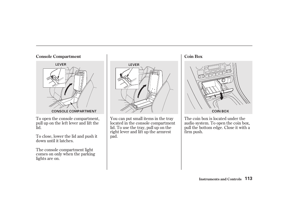 Acura 2001 CL - Owner's Manual User Manual | Page 116 / 330