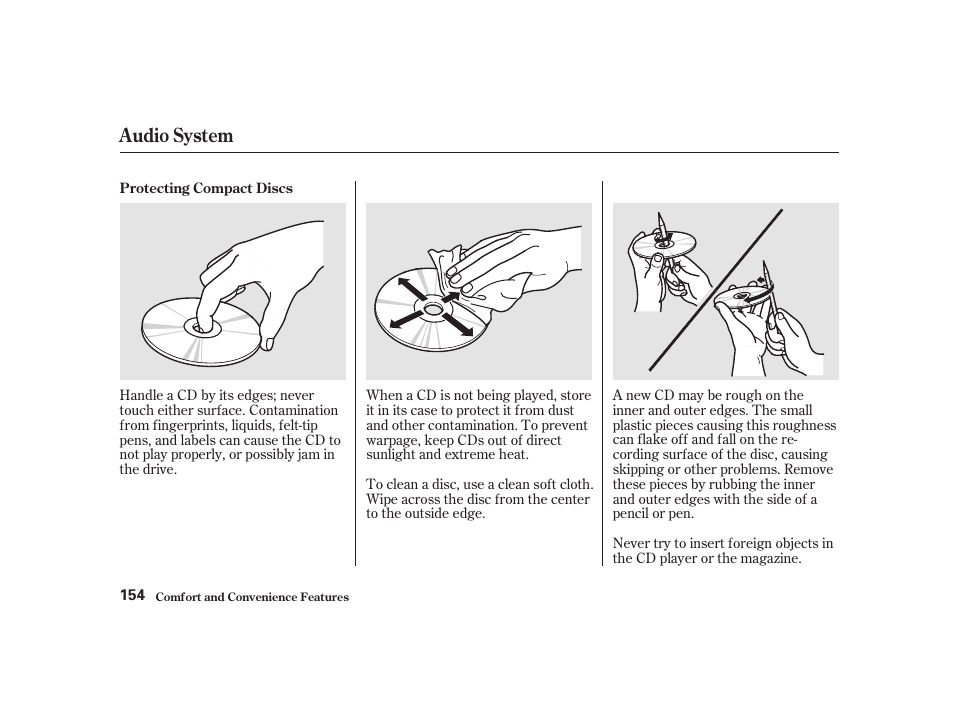Audio system | Acura 2001 CL - Owner's Manual User Manual | Page 157 / 330