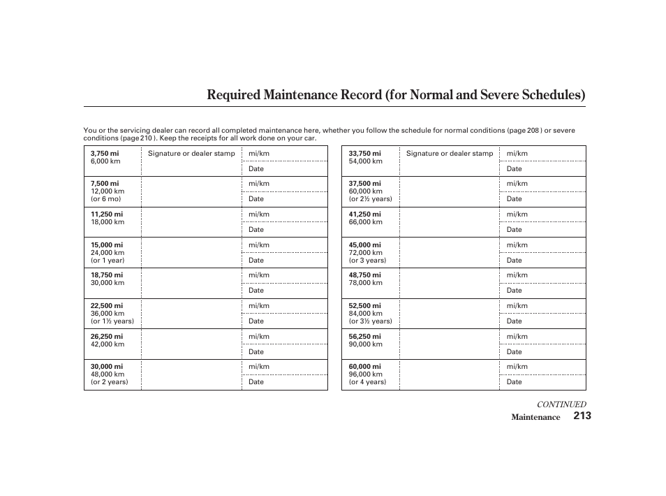 Acura 2001 CL - Owner's Manual User Manual | Page 216 / 330