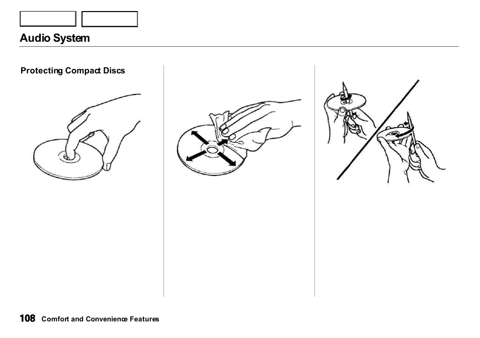 Audio system | Acura 2001 Integra Sedan - Owner's Manual User Manual | Page 111 / 276