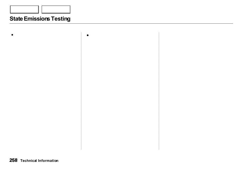 State emissions testing | Acura 2001 Integra Sedan - Owner's Manual User Manual | Page 261 / 276
