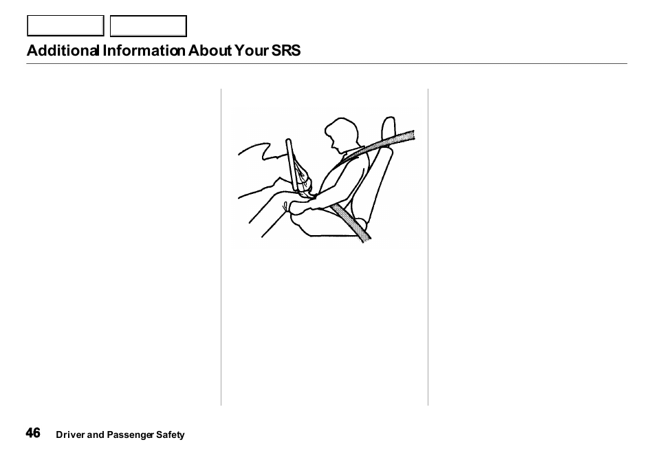 Additional information about your srs | Acura 2001 Integra Sedan - Owner's Manual User Manual | Page 49 / 276