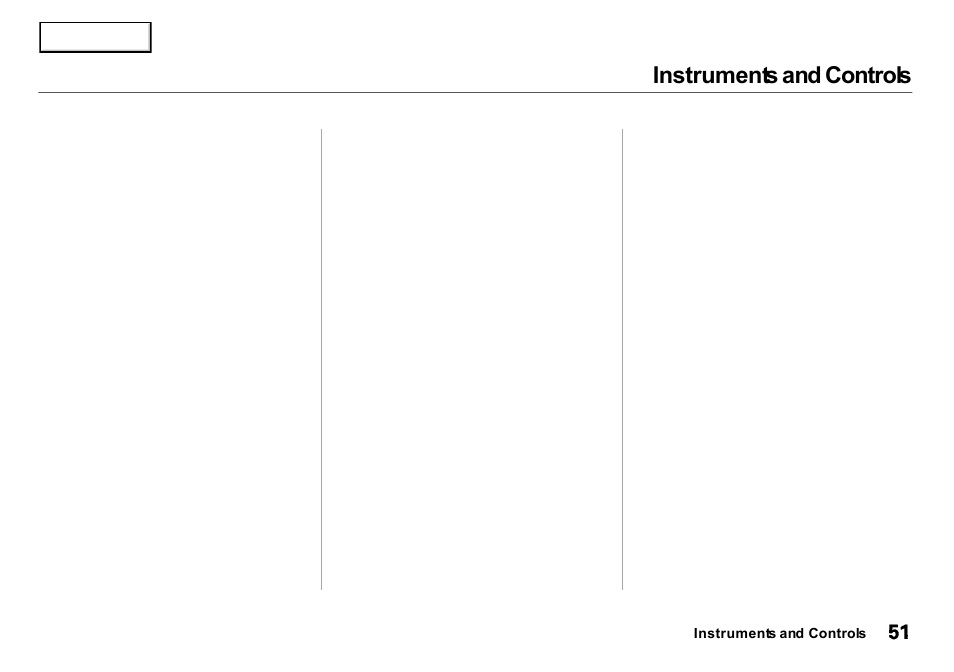 Instruments and controls | Acura 2001 Integra Sedan - Owner's Manual User Manual | Page 54 / 276