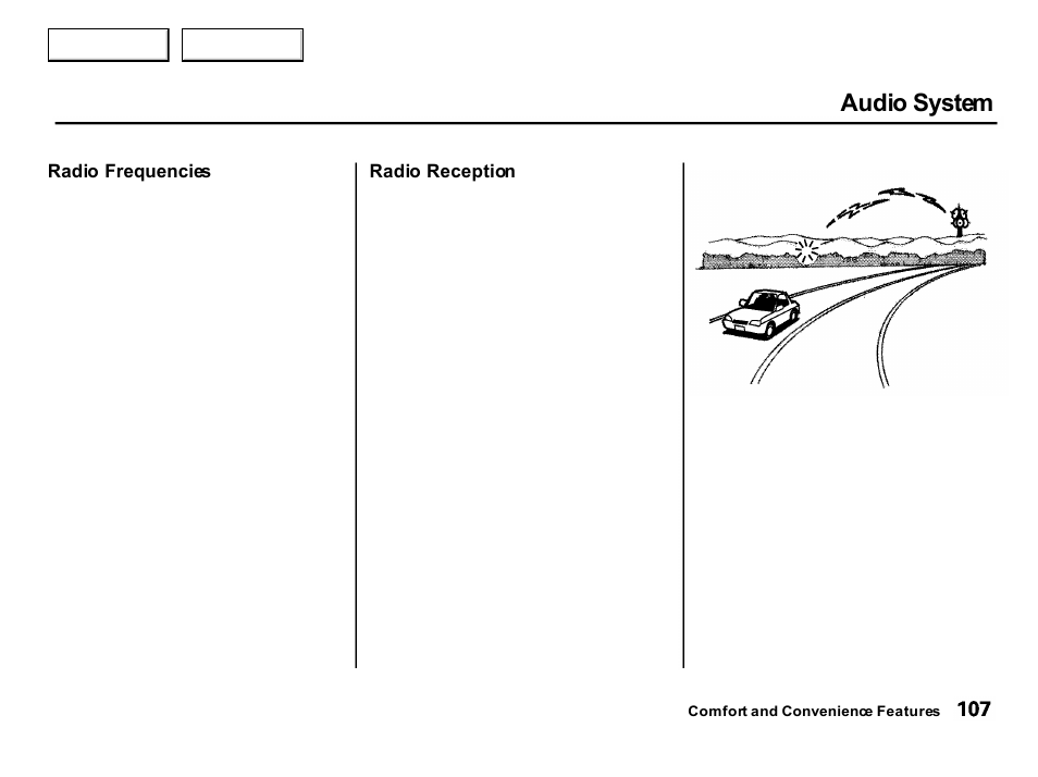 Audio system | Acura 2001 Integra Hatchback - Owner's Manual User Manual | Page 110 / 285