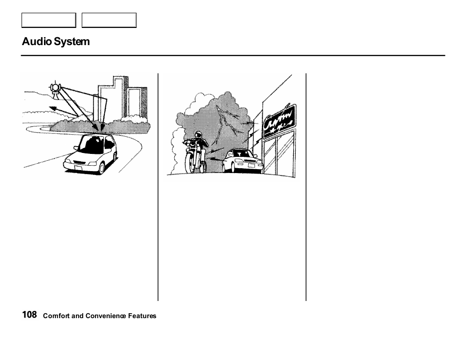Audio system | Acura 2001 Integra Hatchback - Owner's Manual User Manual | Page 111 / 285