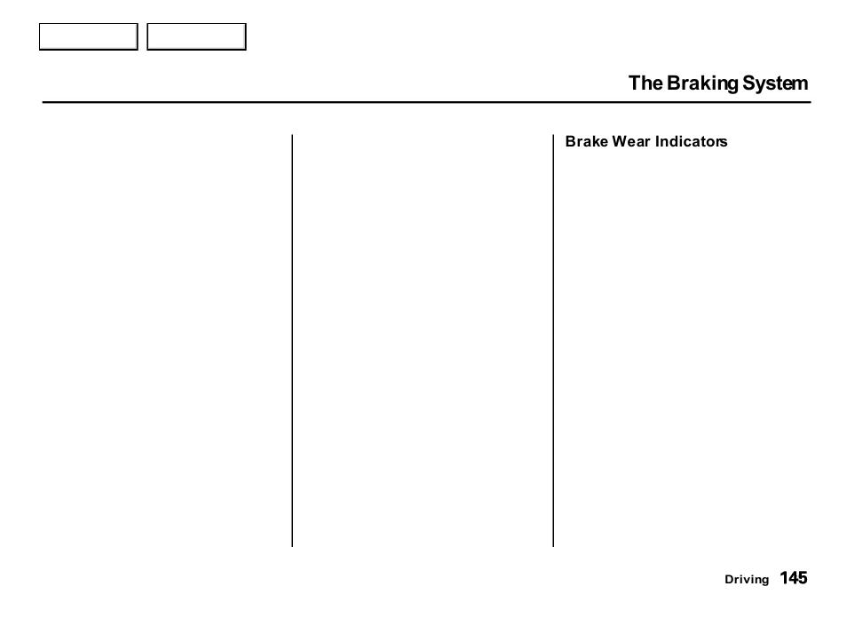 The braking system | Acura 2001 Integra Hatchback - Owner's Manual User Manual | Page 148 / 285