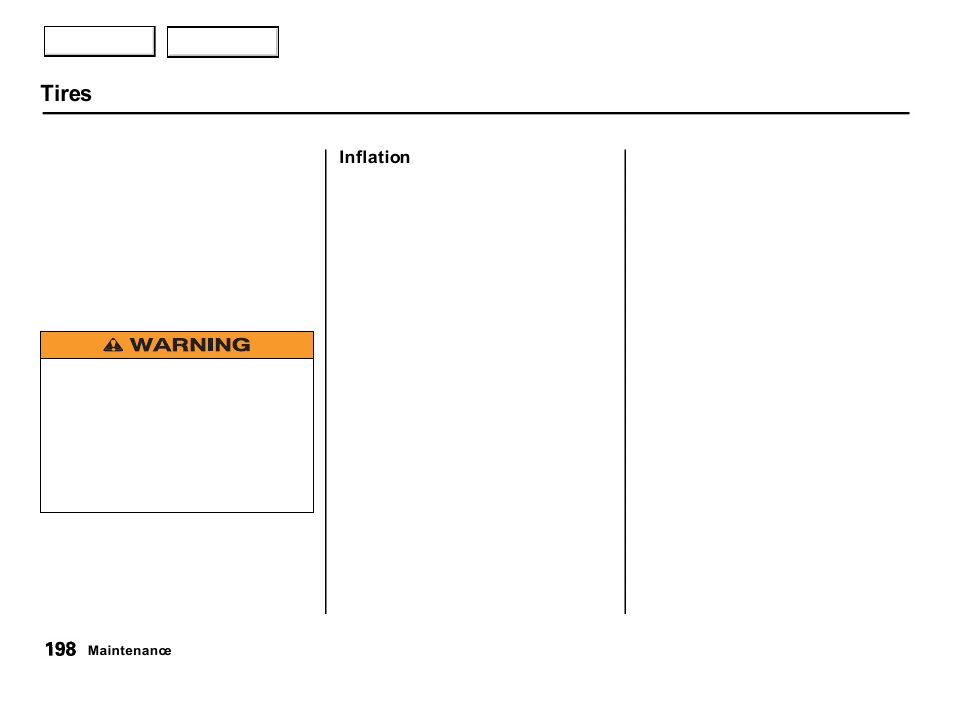 Tires | Acura 2001 Integra Hatchback - Owner's Manual User Manual | Page 201 / 285