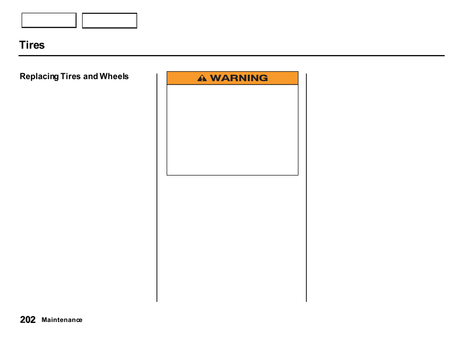 Tires | Acura 2001 Integra Hatchback - Owner's Manual User Manual | Page 205 / 285