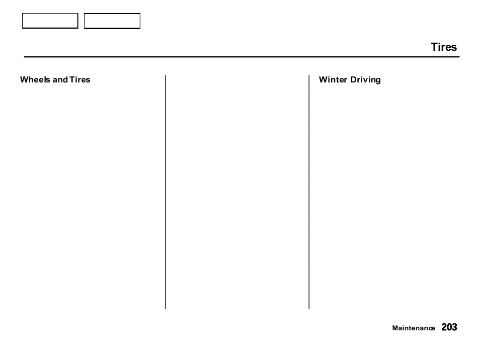 Tires | Acura 2001 Integra Hatchback - Owner's Manual User Manual | Page 206 / 285