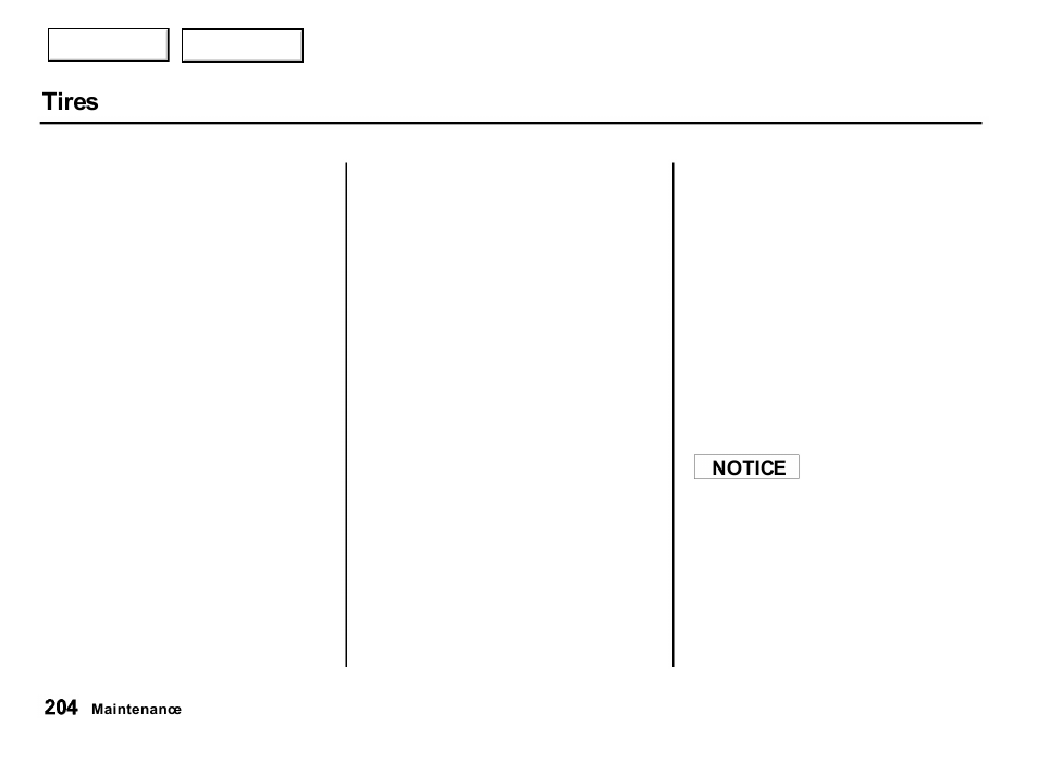Tires | Acura 2001 Integra Hatchback - Owner's Manual User Manual | Page 207 / 285