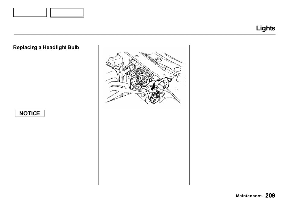 Lights | Acura 2001 Integra Hatchback - Owner's Manual User Manual | Page 212 / 285