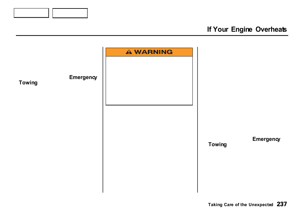If your engine overheats | Acura 2001 Integra Hatchback - Owner's Manual User Manual | Page 240 / 285