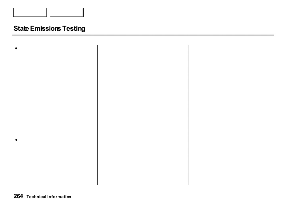 State emissions testing | Acura 2001 Integra Hatchback - Owner's Manual User Manual | Page 267 / 285