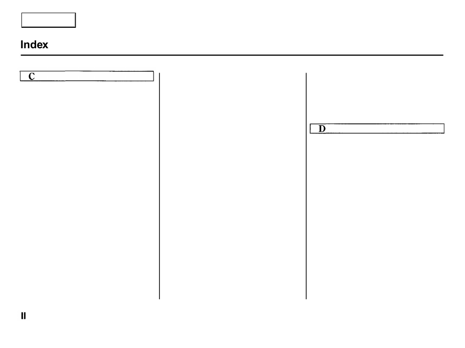 Index | Acura 2001 Integra Hatchback - Owner's Manual User Manual | Page 277 / 285