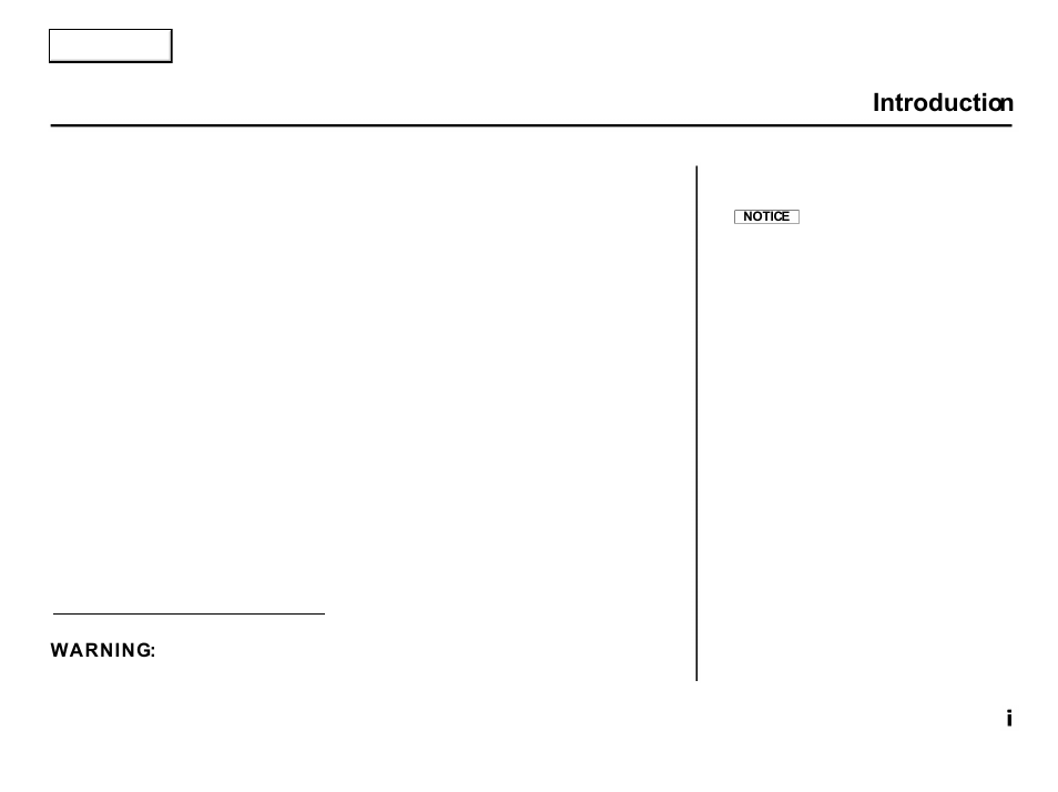 Introduction | Acura 2001 Integra Hatchback - Owner's Manual User Manual | Page 3 / 285