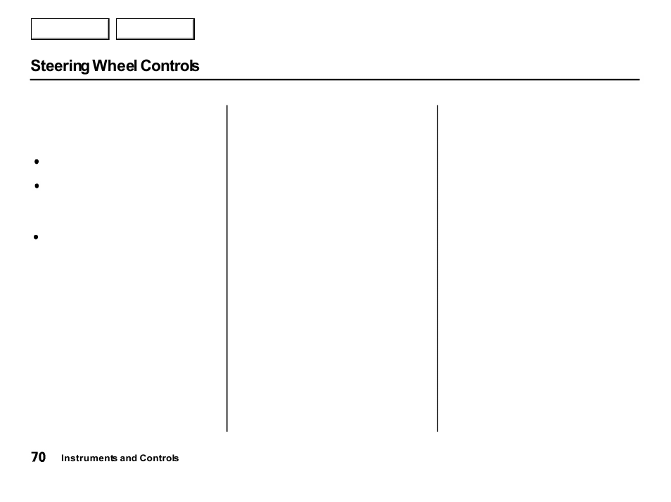 Steering wheel controls | Acura 2001 Integra Hatchback - Owner's Manual User Manual | Page 73 / 285