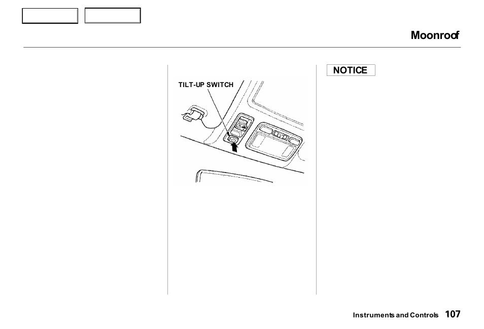 Moonroof | Acura 2000 RL - Owner's Manual User Manual | Page 110 / 330