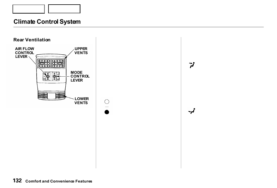 Climate control system | Acura 2000 RL - Owner's Manual User Manual | Page 135 / 330