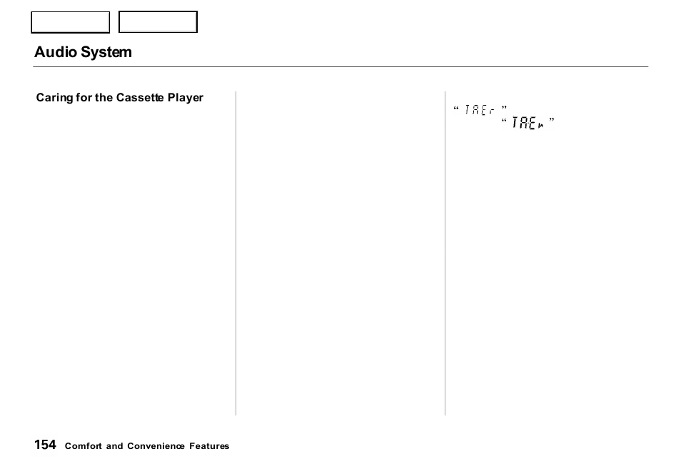 Audio system | Acura 2000 RL - Owner's Manual User Manual | Page 157 / 330