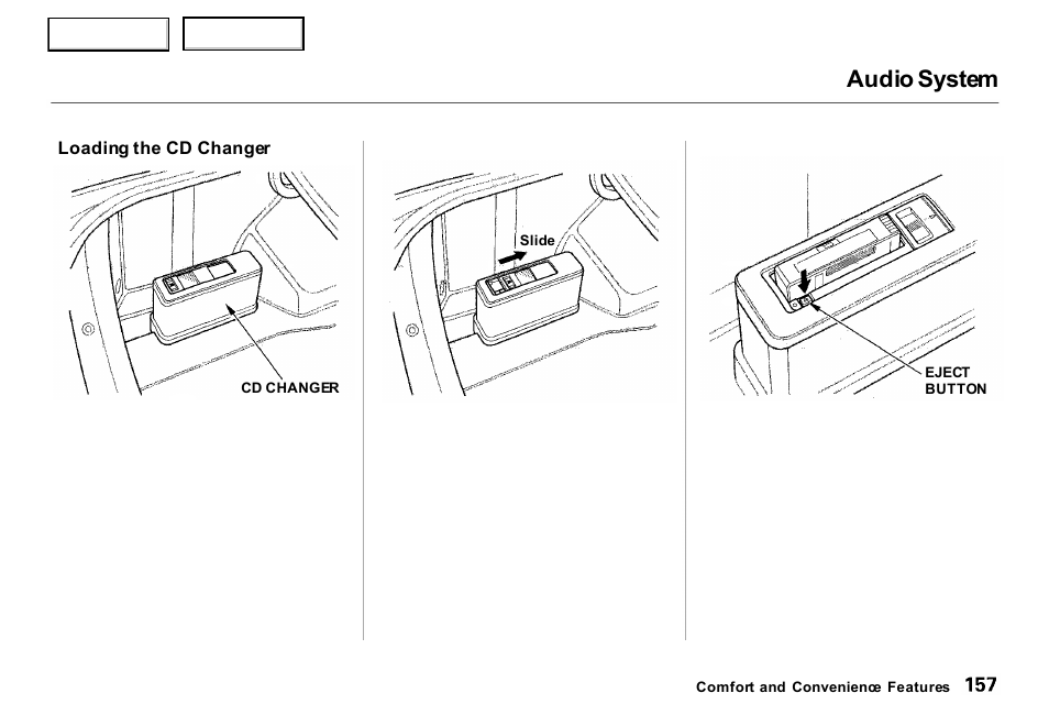 Audio system | Acura 2000 RL - Owner's Manual User Manual | Page 160 / 330