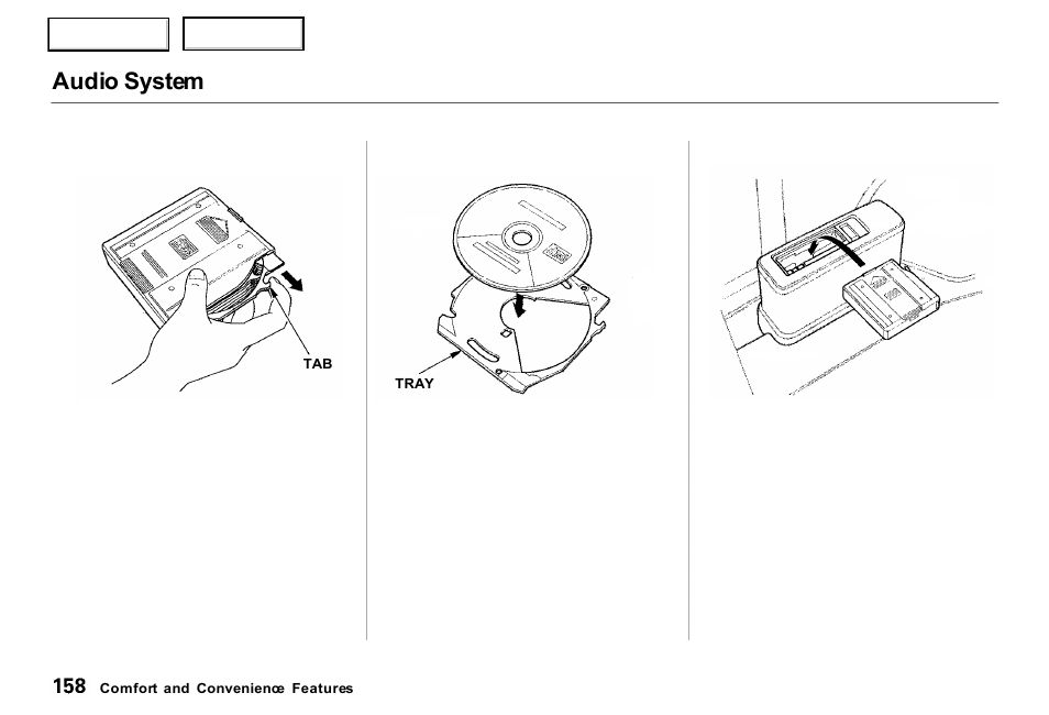 Audio system | Acura 2000 RL - Owner's Manual User Manual | Page 161 / 330