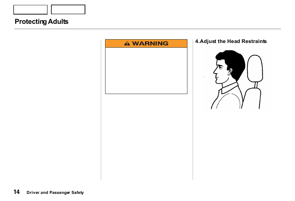 Protecting adults | Acura 2000 RL - Owner's Manual User Manual | Page 17 / 330