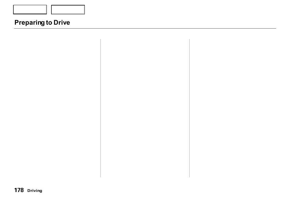 Preparing to drive | Acura 2000 RL - Owner's Manual User Manual | Page 181 / 330