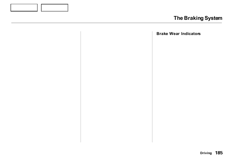 The braking system | Acura 2000 RL - Owner's Manual User Manual | Page 188 / 330