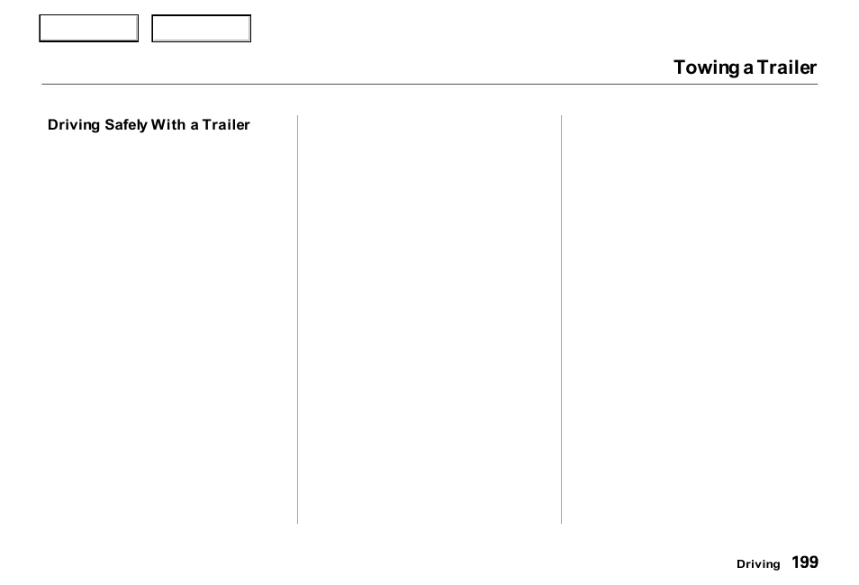 Towing a trailer | Acura 2000 RL - Owner's Manual User Manual | Page 202 / 330