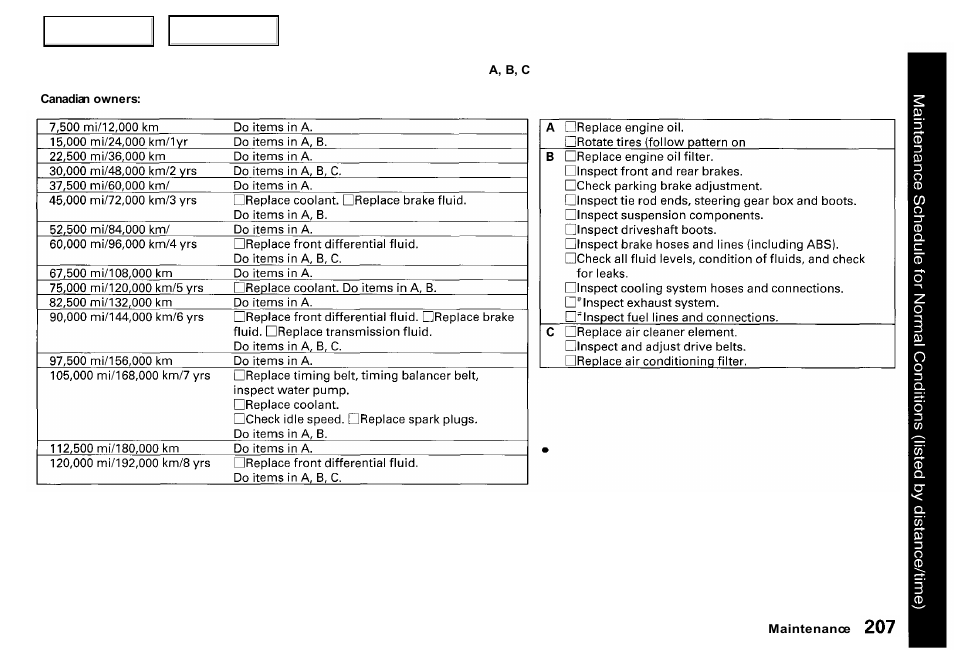 Acura 2000 RL - Owner's Manual User Manual | Page 210 / 330