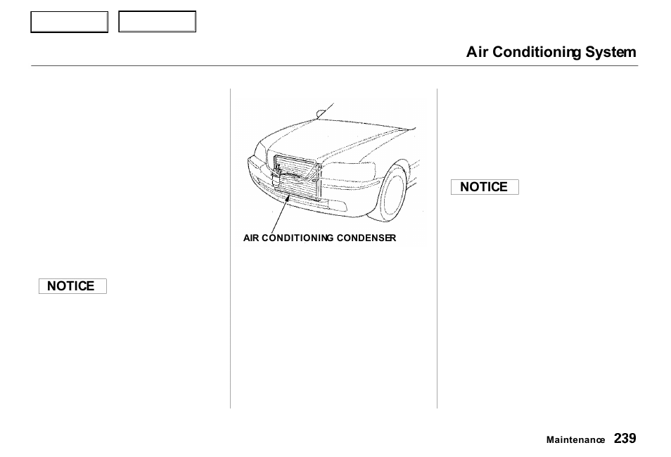 Air conditioning system | Acura 2000 RL - Owner's Manual User Manual | Page 242 / 330