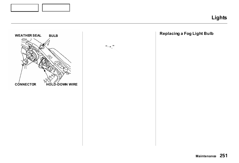 Lights | Acura 2000 RL - Owner's Manual User Manual | Page 254 / 330