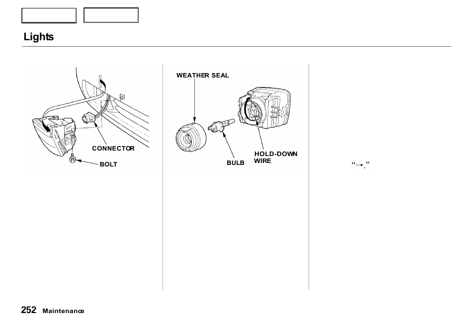 Lights | Acura 2000 RL - Owner's Manual User Manual | Page 255 / 330