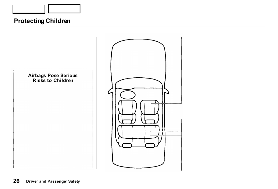 Protecting children | Acura 2000 RL - Owner's Manual User Manual | Page 29 / 330