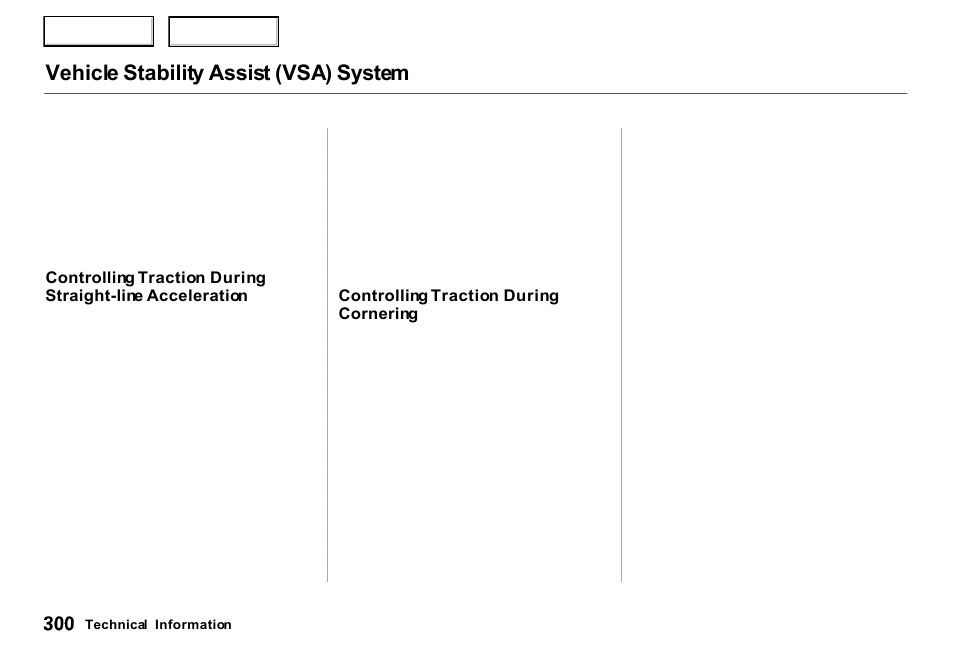 Vehicle stability assist (vsa) system | Acura 2000 RL - Owner's Manual User Manual | Page 303 / 330