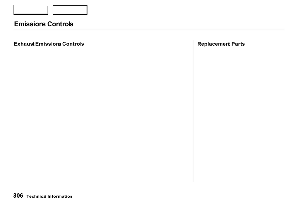 Emissions controls | Acura 2000 RL - Owner's Manual User Manual | Page 309 / 330