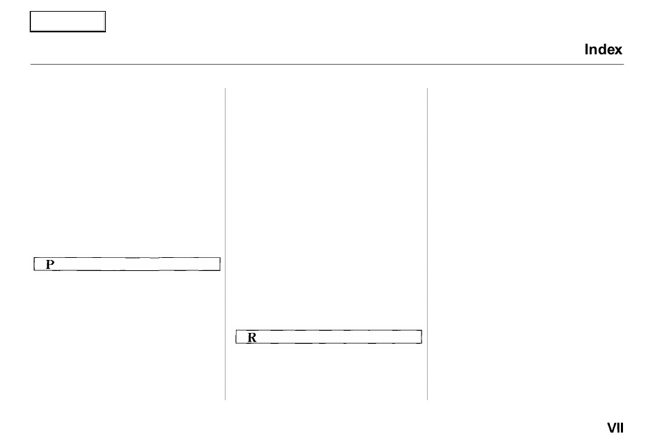 Index | Acura 2000 RL - Owner's Manual User Manual | Page 326 / 330