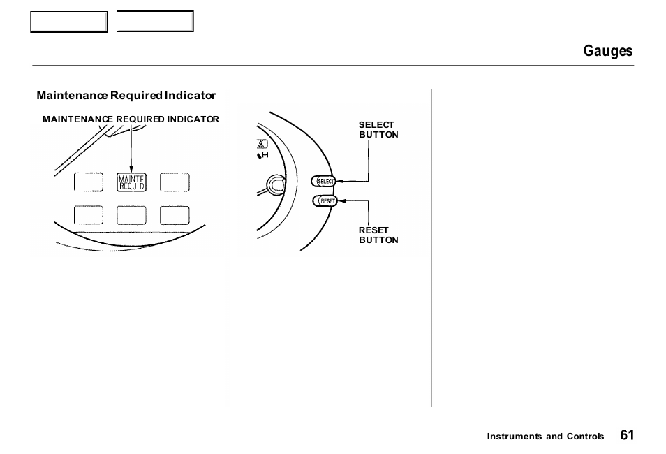 Gauges | Acura 2000 RL - Owner's Manual User Manual | Page 64 / 330