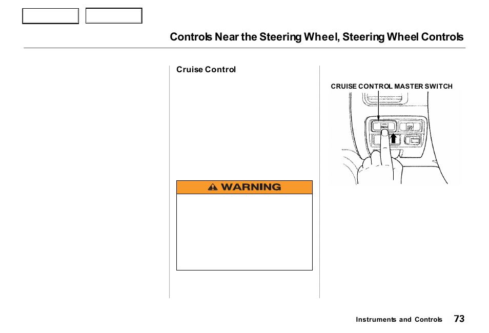 Acura 2000 RL - Owner's Manual User Manual | Page 76 / 330