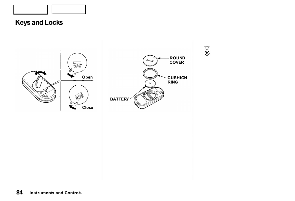 Keys and locks | Acura 2000 RL - Owner's Manual User Manual | Page 87 / 330