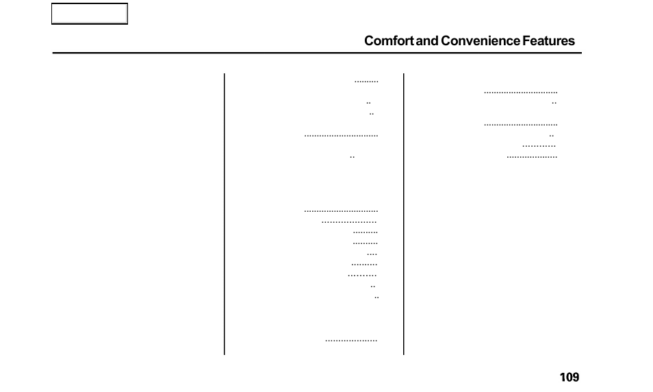 Comfort and convenience features | Acura 2000 TL - Owner's Manual User Manual | Page 112 / 311