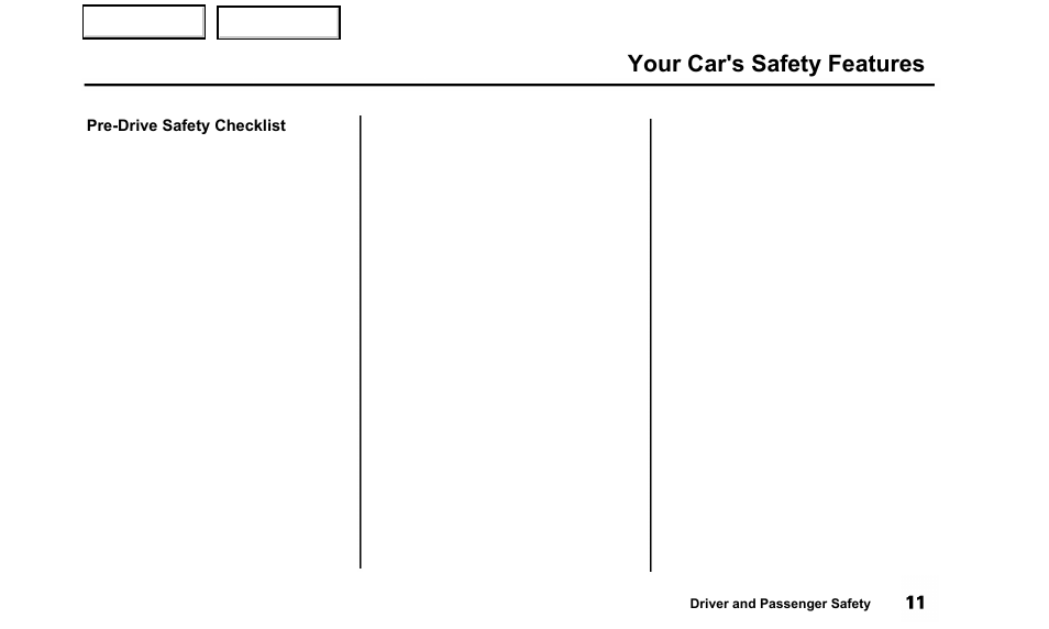 Your car's safety features | Acura 2000 TL - Owner's Manual User Manual | Page 14 / 311