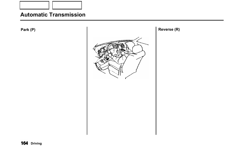 Automatic transmission | Acura 2000 TL - Owner's Manual User Manual | Page 167 / 311