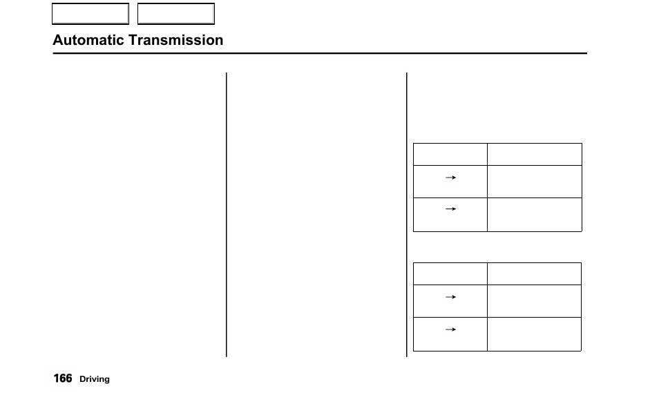 Automatic transmission | Acura 2000 TL - Owner's Manual User Manual | Page 169 / 311
