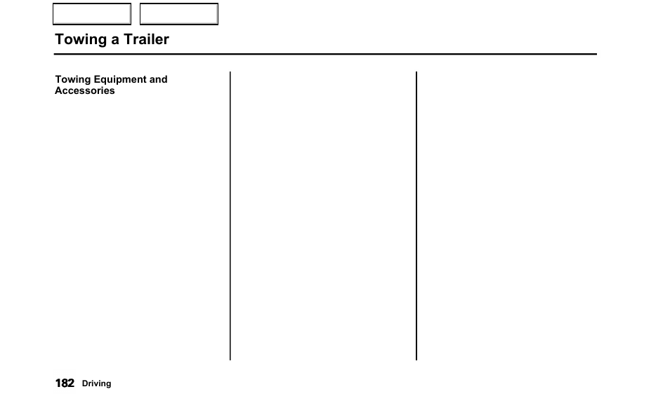 Towing a trailer | Acura 2000 TL - Owner's Manual User Manual | Page 185 / 311