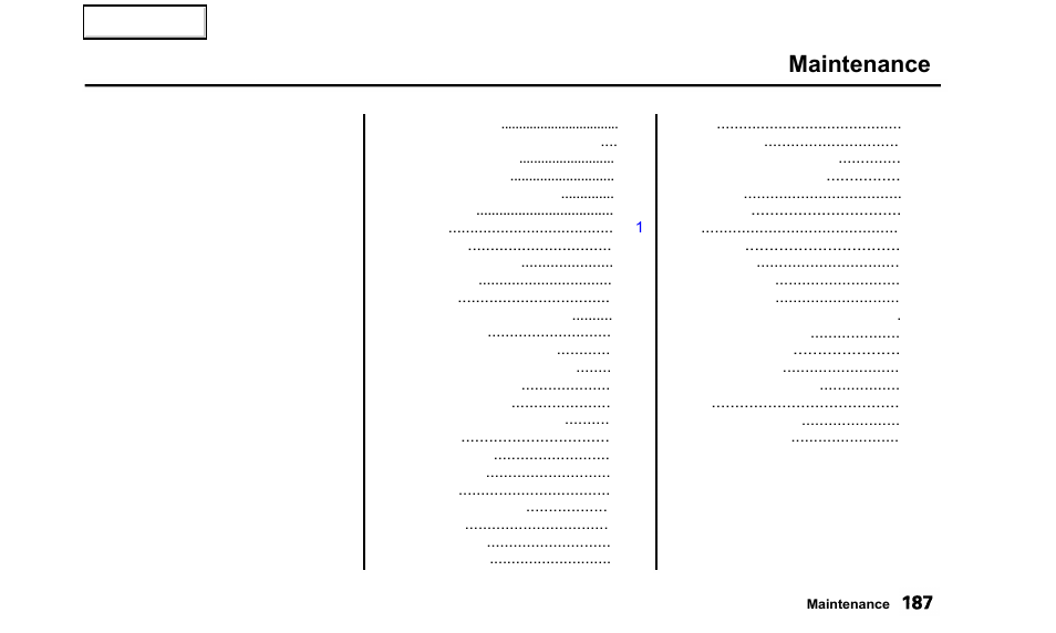 Maintenance | Acura 2000 TL - Owner's Manual User Manual | Page 190 / 311