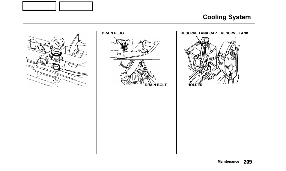 Cooling system | Acura 2000 TL - Owner's Manual User Manual | Page 212 / 311